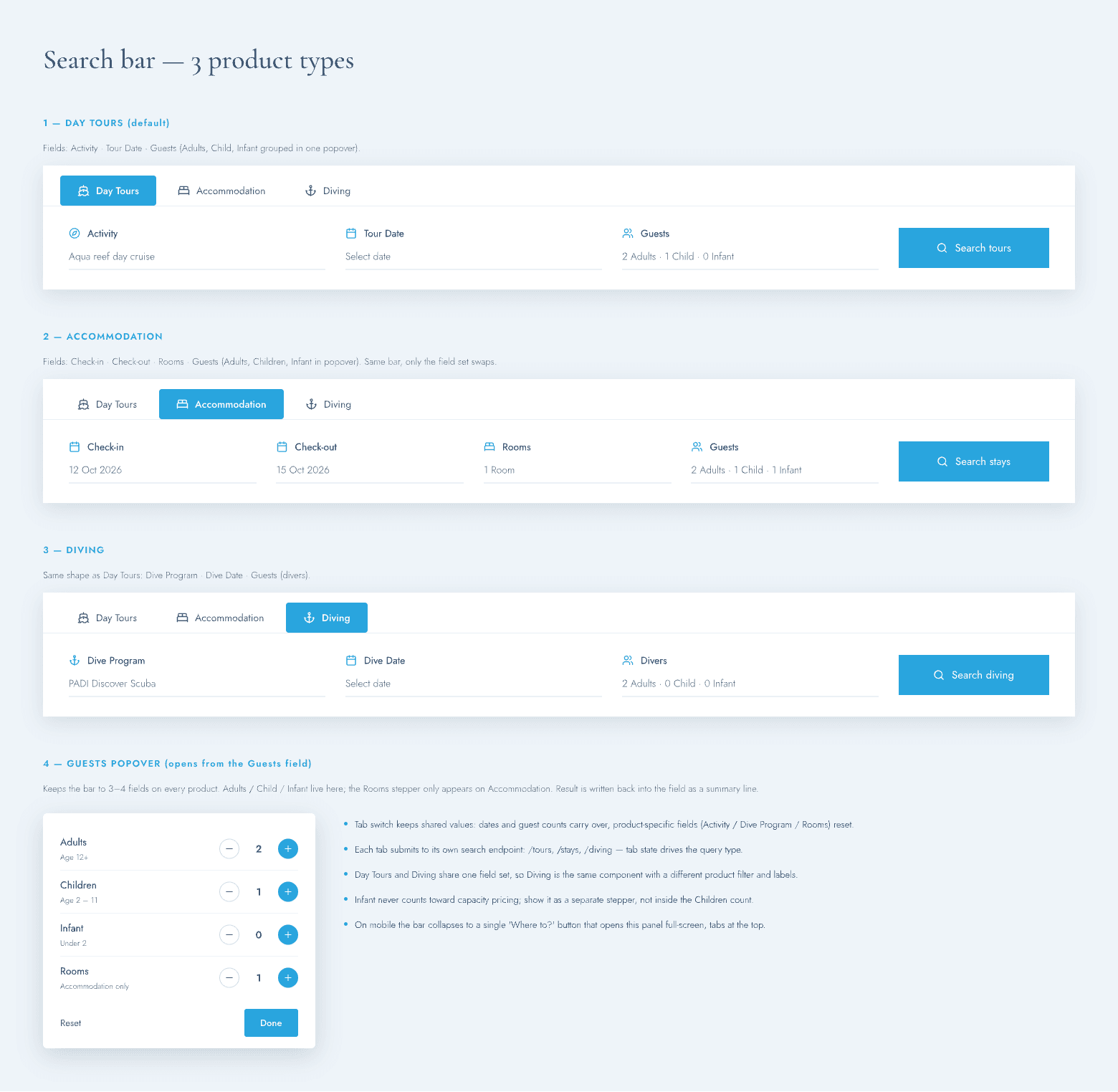 Bali Hai Cruises Web Reservation Design preview 3